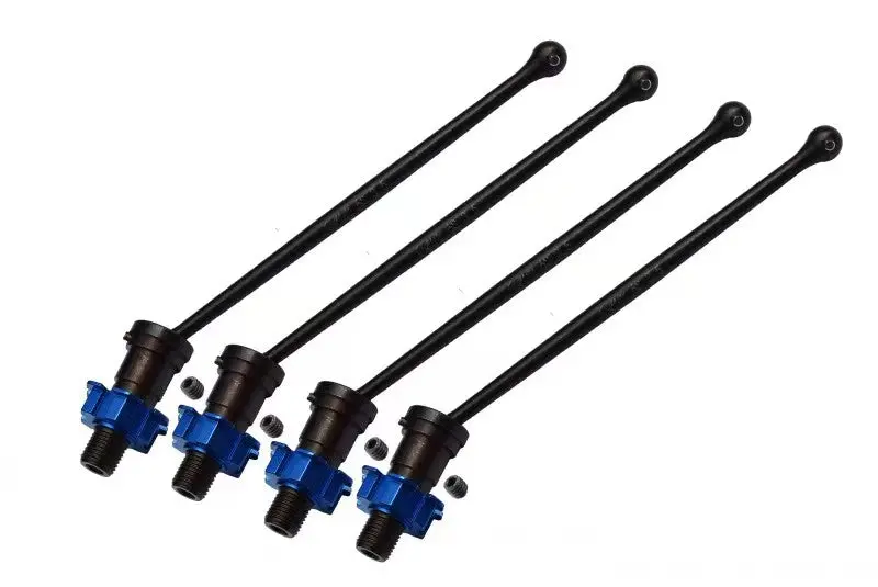 Harden Steel #45 Front And Rear Cvd Drive Shaft With Aluminum Hex For Traxxas X-Maxx 6S - 2Prs Set Blue 1
