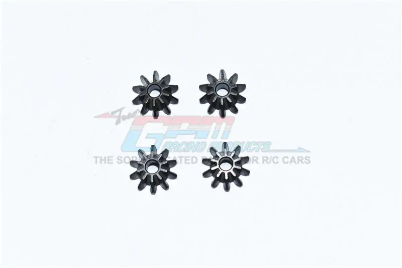 Harden Steel #45 Front/Center/Rear Differential Pinion Gear For Traxxas 1:10 4Wd Maxx 89076-4 / 4Wd Maxx With Widemaxx 89086-4 / 1:8 4Wd Maxx Slash 6S 102076-4 Upgrades - Black 1