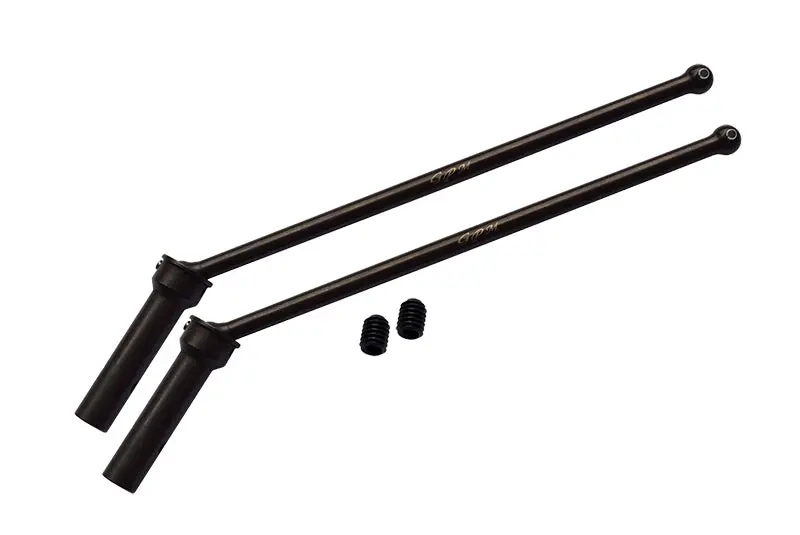 Harden Steel #45 Front Or Rear Cvd Drive Shaft For Arrma 1:5 Kraton 8S Blx / Outcast 8S Blx / Kraton Exb Roller - 2Pc Set Black 1