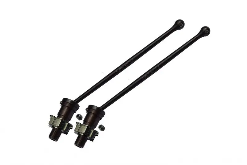 Harden Steel #45 Front Or Rear Cvd Drive Shaft With Aluminum Hex For Traxxas X-Maxx 6S - 1Pr Set Gray Silver 1
