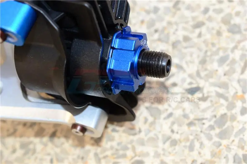 Harden Steel #45 Front Or Rear Cvd Drive Shaft With Aluminum Hex For Traxxas X-Maxx 8S - 1Pr Set Blue 2
