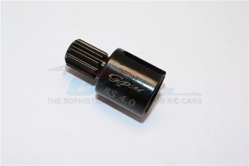 Harden Steel #45 Front Or Rear Wheel Joints For Traxxas 1:5 X Maxx 8S / Xrt 8S Monster Truck Upgrades - 1Pc Set Black 1