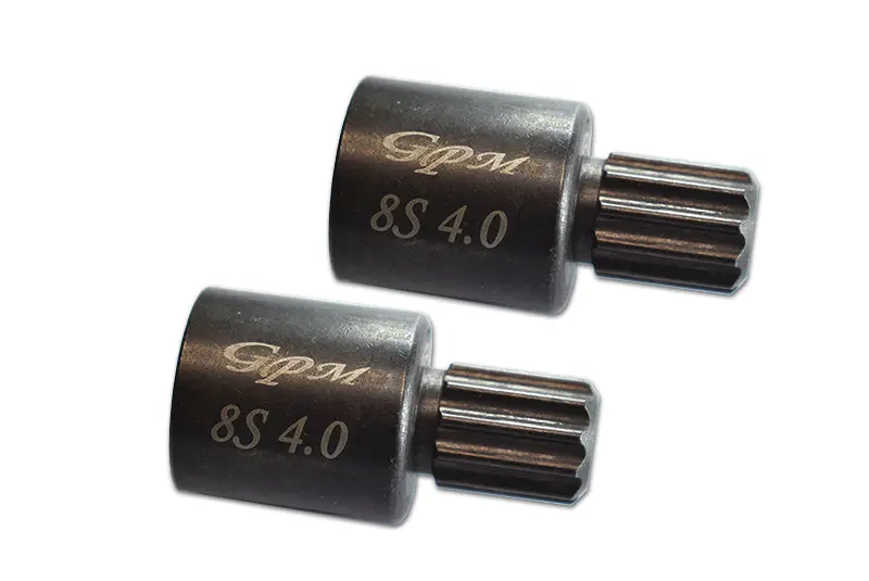 Harden Steel #45 Front Or Rear Wheel Joints For Traxxas 1:5 X Maxx 8S / Xrt 8S Monster Truck Upgrades - 2Pc Set Black 1