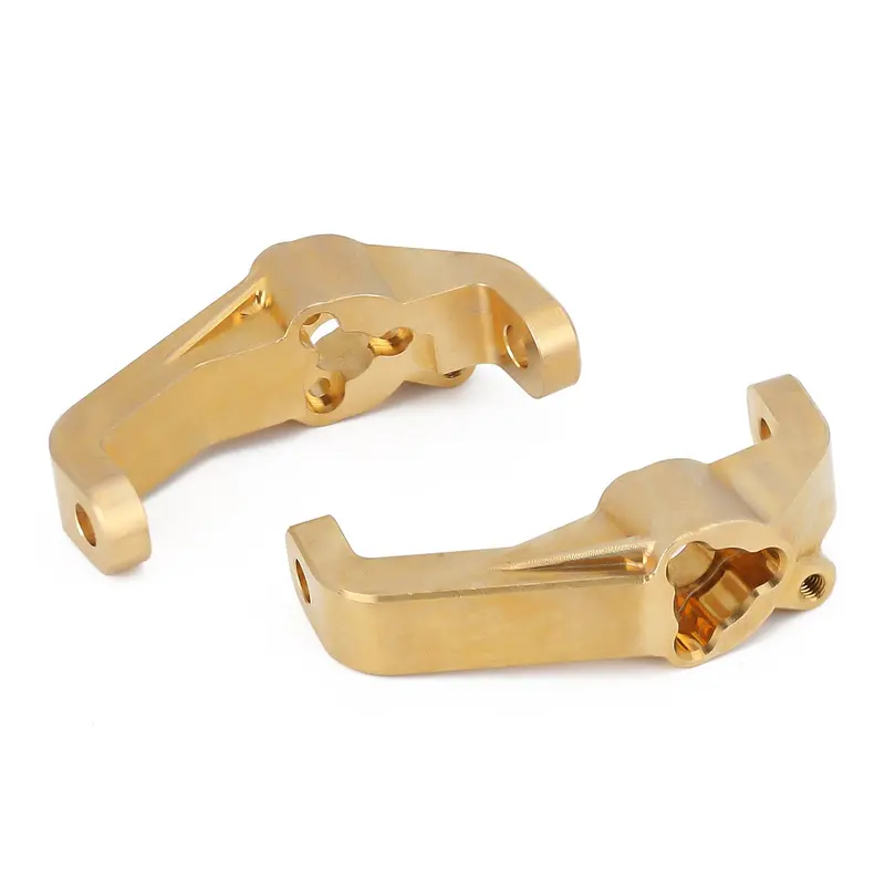 Heavy Brass Counterweight Front Caster Blocks For 1/10 Rc Crawler Car Redcat Gen8 Upgrade Parts - 2Pc Set 1