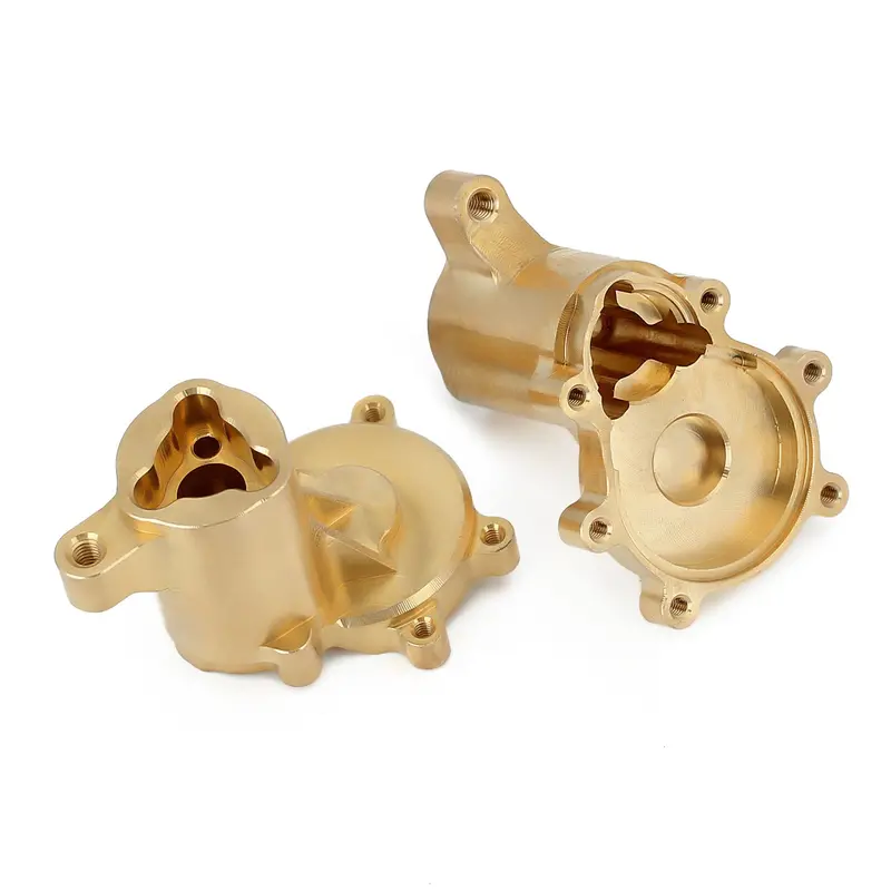 Heavy Brass Counterweight Rear Portal Housing For 1/10 Rc Crawler Car Redcat Gen8 Upgrade Parts - 2Pc Set 1