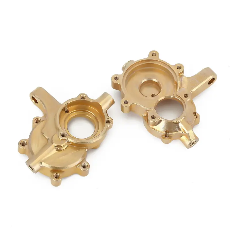 Heavy Brass Counterweight Steering Knuckles For 1/10 Rc Crawler Car Redcat Gen8 Upgrade Parts - 2Pc Set 1