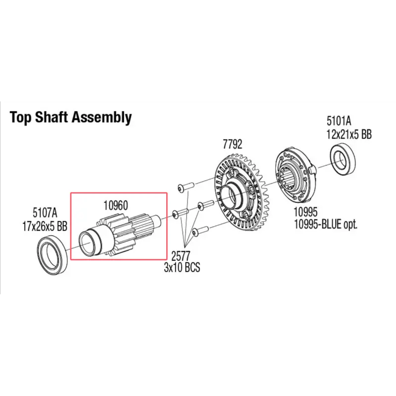 High Carbon Steel 15T Transmission Top Gear For Traxxas 1/6 Funco Pro Scale 2Wd Sand Car 8S-109076-4 Upgrades 2