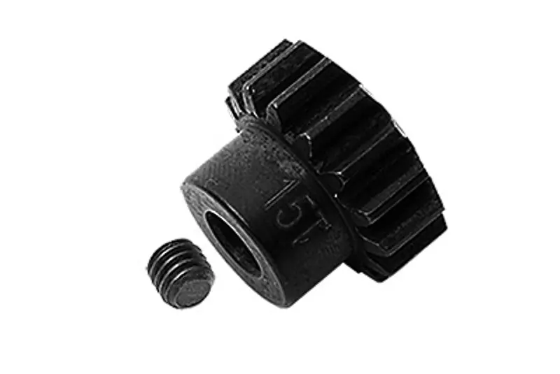 High Carbon Steel Motor Gear 15T For Axial 1/6 Scx6 Jeep Jlu Wrangler Axi05000 - 2Pc Set Black 1