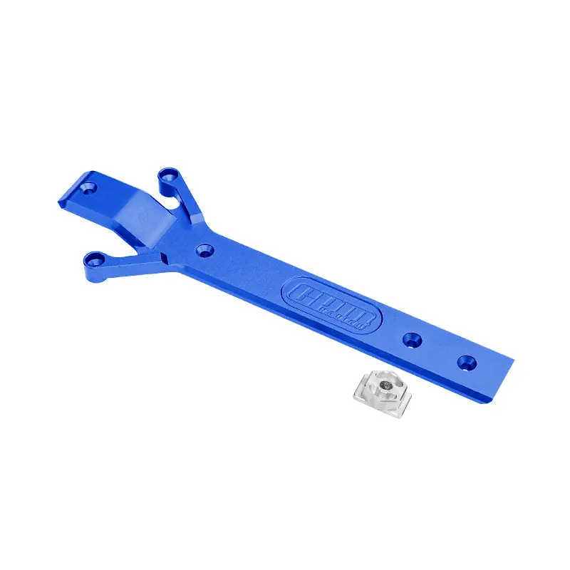 High End Aluminium 7075 Alloy Chassis Plate For Traxxas 1:16 Mini Maxx 4Wd 107154-1 / Mini Xrt Vxl-3S 108076-1 Monster Truck Upgrades - Blue 1