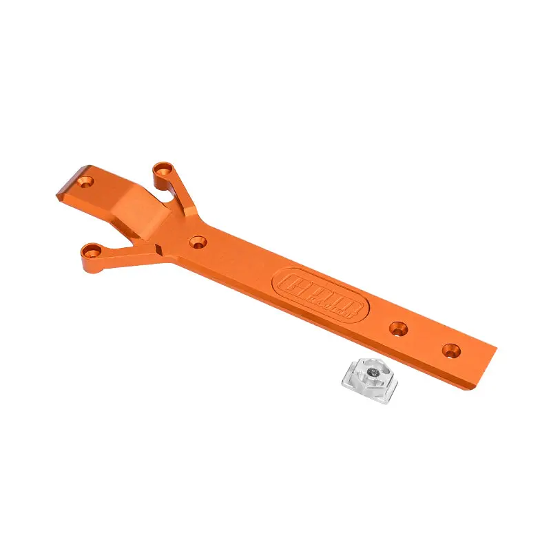 High End Aluminium 7075 Alloy Chassis Plate For Traxxas 1:16 Mini Maxx 4Wd 107154-1 / Mini Xrt Vxl-3S 108076-1 Monster Truck Upgrades - Orange 1