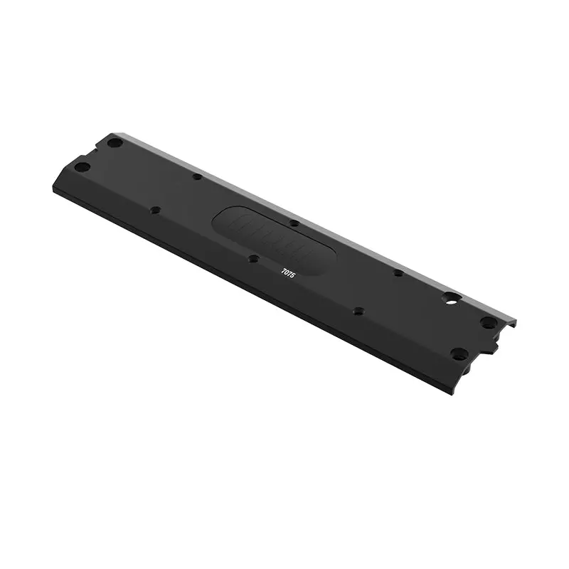 High End Aluminum 7075 Alloy Center Skidplate For Traxxas 1/8 4Wd Maxx Slash 6S Brushless Short Course Truck 102076-4 Upgrades - Black 1