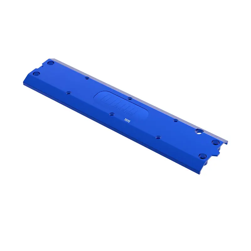 High End Aluminum 7075 Alloy Center Skidplate For Traxxas 1/8 4Wd Maxx Slash 6S Brushless Short Course Truck 102076-4 Upgrades - Blue 1