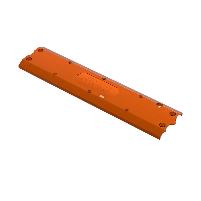 High End Aluminum 7075 Alloy Center Skidplate For Traxxas 1/8 4Wd Maxx Slash 6S Brushless Short Course Truck 102076-4 Upgrades - Orange 1