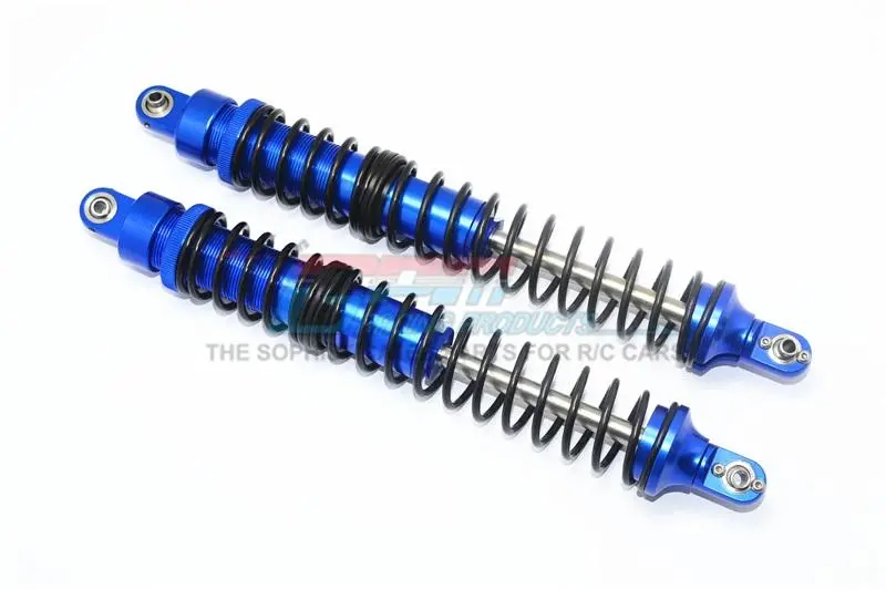 Hpi Baja 5B Rtr, 5B Ss, 5T Aluminum Rear Adjustable Spring Damper (208Mm) With Silicone Cover & Aluminum Ball Ends - 1Pr Set Blue 1