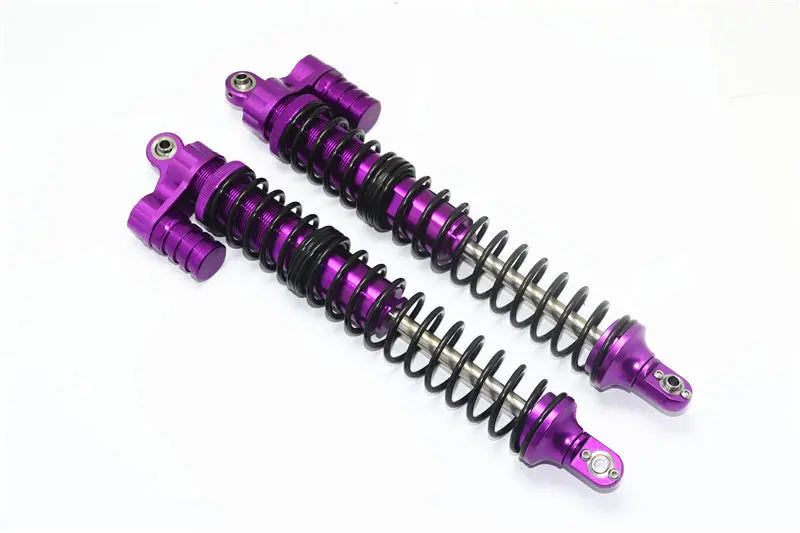 Hpi Baja 5B Rtr, 5B Ss, 5T Aluminum Rear L-Shape Dampers Adjustable Design With Piggy Back Length 208Mm - 1Pr Purple 1