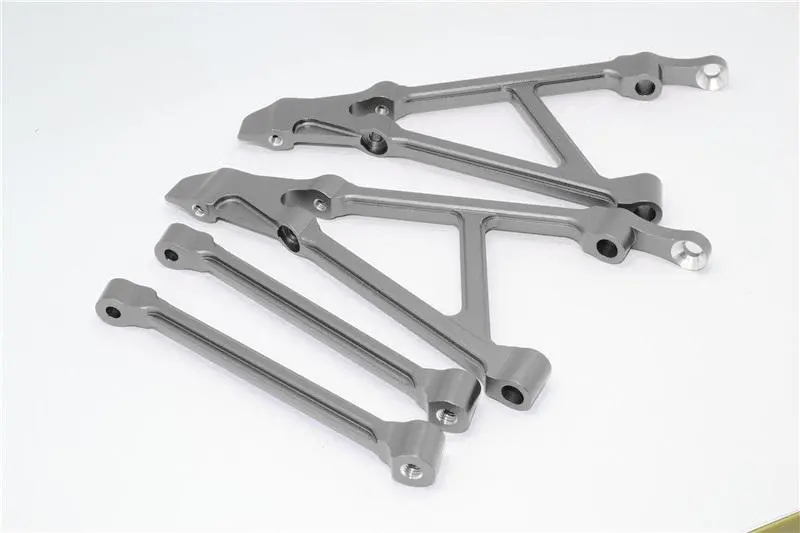 Hpi Baja 5B Rtr, 5B Ss, 5T Aluminum Rear Shock Tower Support - 1 Set Gray Silver 1