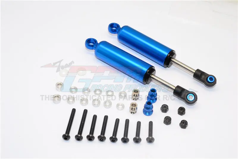 Hpi Crawler King / Gmade R1 / Vaterra K5 Aluminum Front/Rear Internal Shocks (100Mm) - 1Pr Set Blue 1
