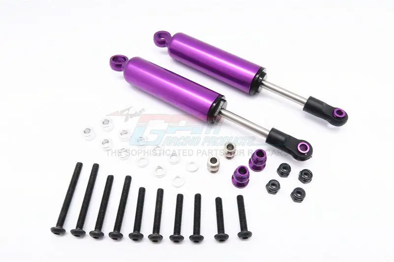 Hpi Crawler King / Gmade R1 / Vaterra K5 Aluminum Front/Rear Internal Shocks (100Mm) - 1Pr Set Purple 1