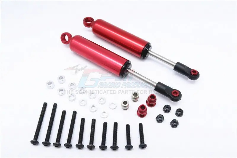 Hpi Crawler King / Gmade R1 / Vaterra K5 Aluminum Front/Rear Internal Shocks (100Mm) - 1Pr Set Red 1