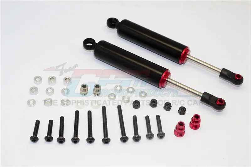 Hpi Crawler King / Gmade R1 / Vaterra K5 Aluminum Front/Rear Internal Shocks (110Mm) - 1Pr Set Black 1