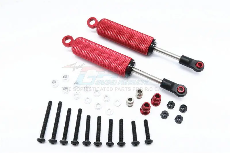 Hpi Crawler King / Gmade R1 / Vaterra K5 Aluminum Front/Rear Internal Shocks With Engraving (100Mm) - 1Pr Set Red 1