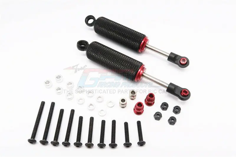 Hpi Crawler King / Gmade R1 / Vaterra K5 Aluminum Front/Rear Internal Shocks With Engraving (90Mm) - 1Pr Set Black 1