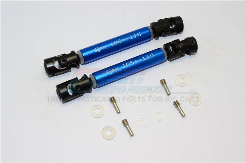 Hpi Crawler King Steel Adjustable Main Shaft With Aluminum Body - 1Pr Set Blue 1