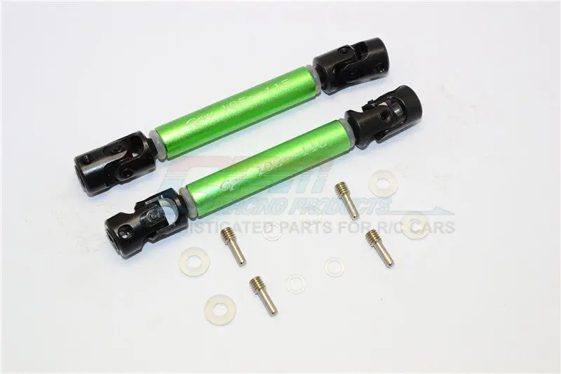 Hpi Crawler King Steel Adjustable Main Shaft With Aluminum Body - 1Pr Set Green 1