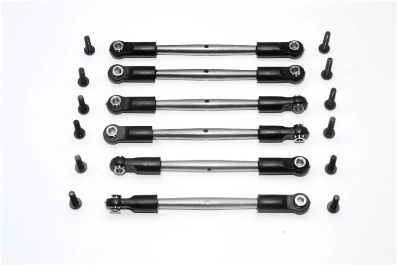Hpi E-Firestorm Flux Aluminum Completed Tie Rod With Plastic Ball Ends - 3Prs Silver 1