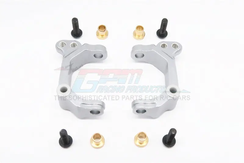 Hpi E-Firestorm Flux Aluminum Front C Hub - 1Pr Set Gray Silver 1