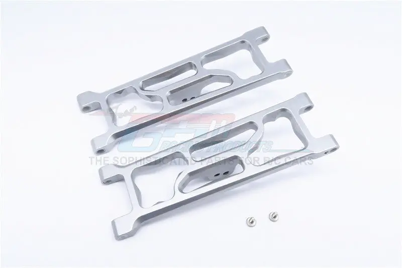 Hpi E-Firestorm Flux Aluminum Front Suspension Arm - 1Pr Gray Silver 1
