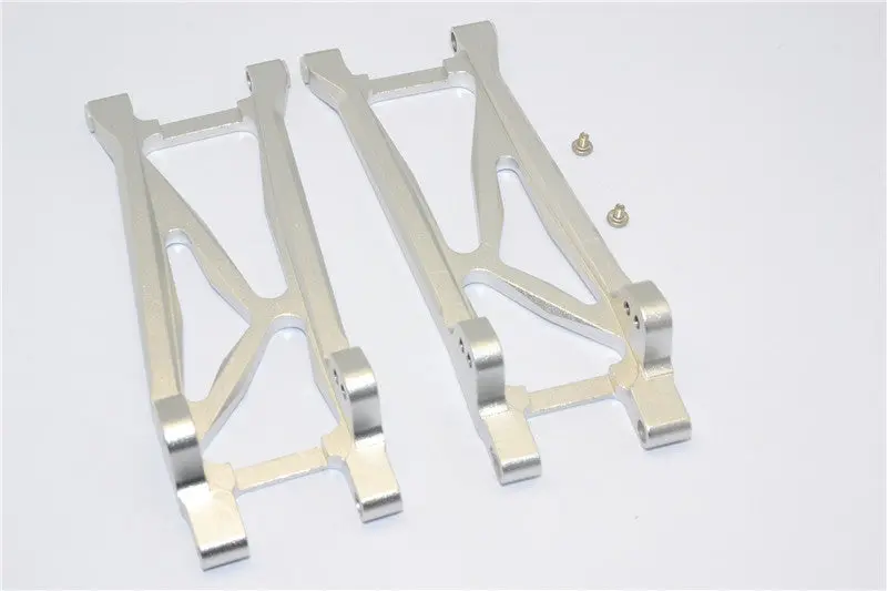 Hpi E-Firestorm Flux Aluminum Rear Suspension Arm - 1Pr Silver 1