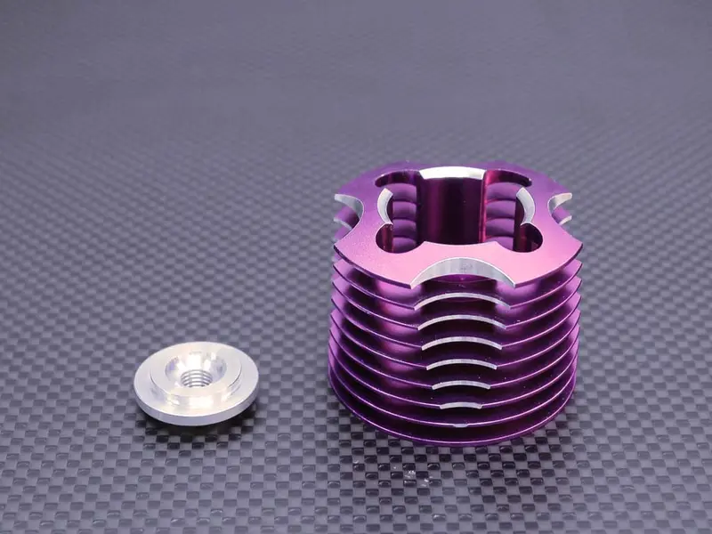 Hpi Rs4 3 Engine Heat Sink For Hpi 15 Class 8 Fins - 1 Set Purple 1