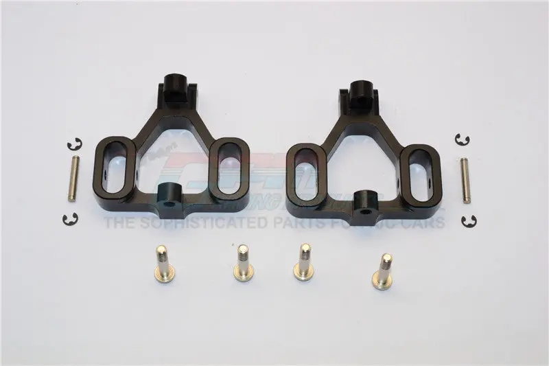 Hpi Savage 21, X, Xl, K4.6, Flux Aluminum Front/Rear C-Hub With Steel King Pin & Screws & Washers - 1Pr Set Black 1