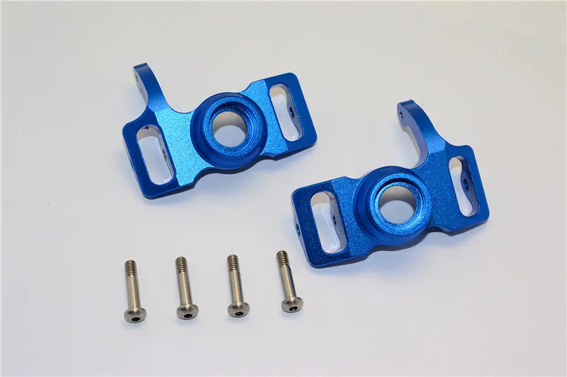 Hpi Savage 21, X, Xl, K4.6, Flux Aluminum Front/Rear Steering Block With Screws & Washers - 1Pr Set Blue 1