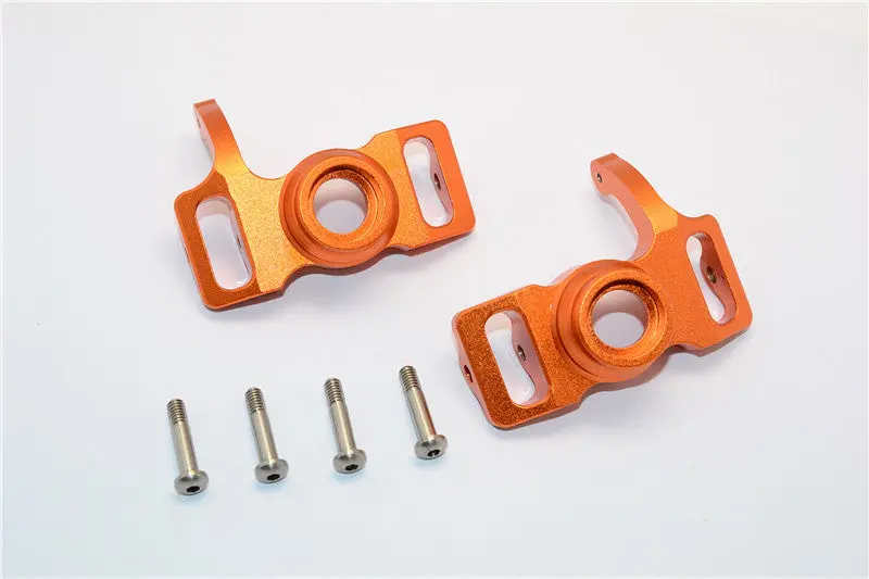 Hpi Savage 21, X, Xl, K4.6, Flux Aluminum Front/Rear Steering Block With Screws & Washers - 1Pr Set Orange 1