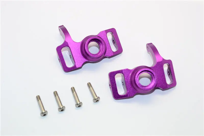 Hpi Savage 21, X, Xl, K4.6, Flux Aluminum Front/Rear Steering Block With Screws & Washers - 1Pr Set Purple 1