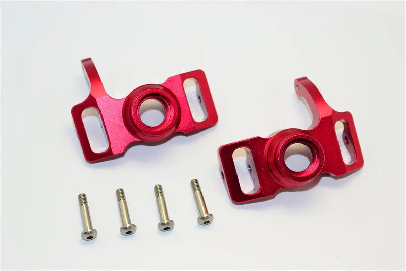 Hpi Savage 21, X, Xl, K4.6, Flux Aluminum Front/Rear Steering Block With Screws & Washers - 1Pr Set Red 1