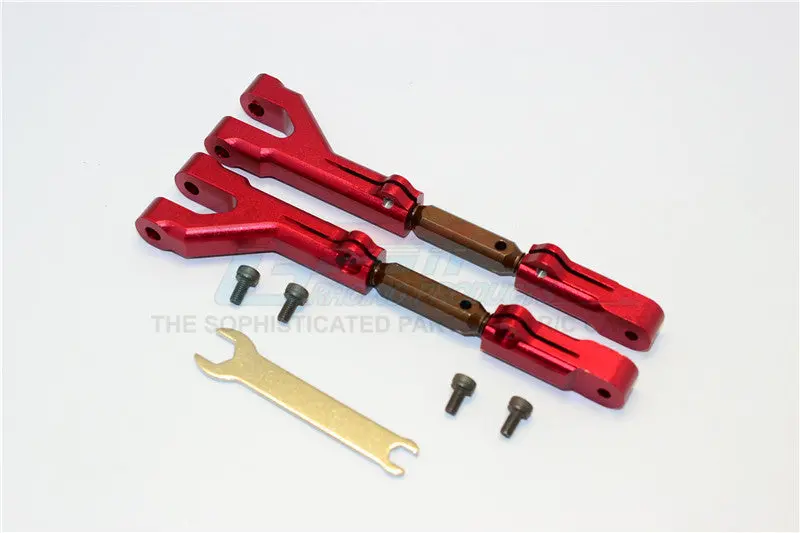 Hpi Savage 21, X, Xl, K4.6, Flux Aluminum Front/Rear Steering Block With Screws & Washers - 1Pr Set Red 1