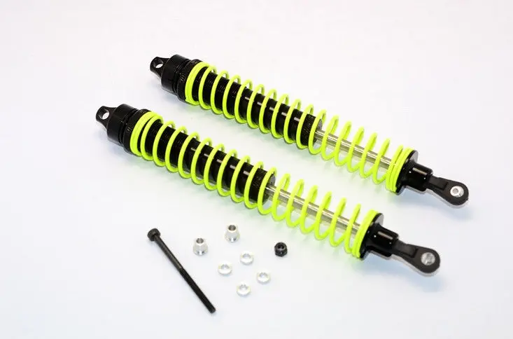 Hpi Savage 21, Xl, K4.6 Aluminum Front/Rear Adjustable Spring Damper (170Mm)With 5Mm Steel Shaft & Thicker Shock Body (Outer:14Mm Inner:12Mm) - 1Pr Set Black 1