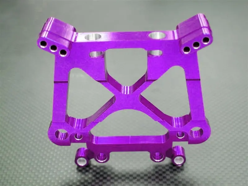Hpi Savage X Aluminum Front/Rear Shock Tower - 1Pc Purple 1