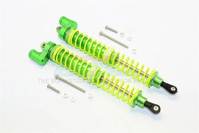 Hpi Savage Xl Flux Aluminium Front/Rear L-Shape Adjustable Damper (160Mm) - 1Pr Set Green 1