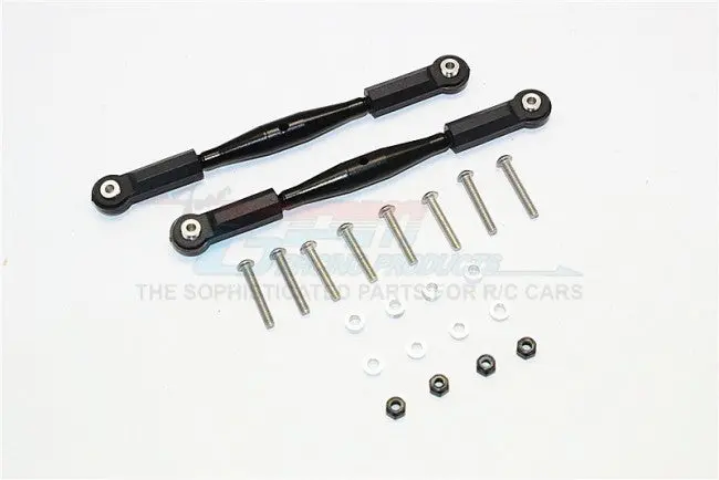 Hpi Savage Xl Flux Aluminium Front Sterring/Rear Supporting Tie Rod - 2Pcs Set Black 1