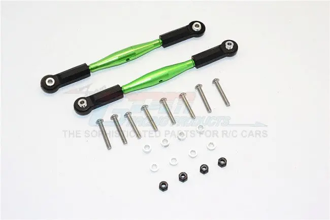 Hpi Savage Xl Flux Aluminium Front Sterring/Rear Supporting Tie Rod - 2Pcs Set Green 1