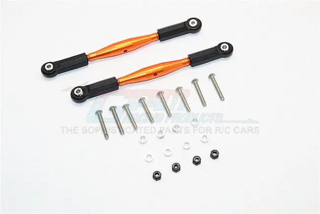 Hpi Savage Xl Flux Aluminium Front Sterring/Rear Supporting Tie Rod - 2Pcs Set Orange 1