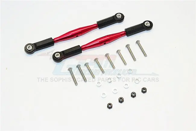 Hpi Savage Xl Flux Aluminium Front Sterring/Rear Supporting Tie Rod - 2Pcs Set Red 1