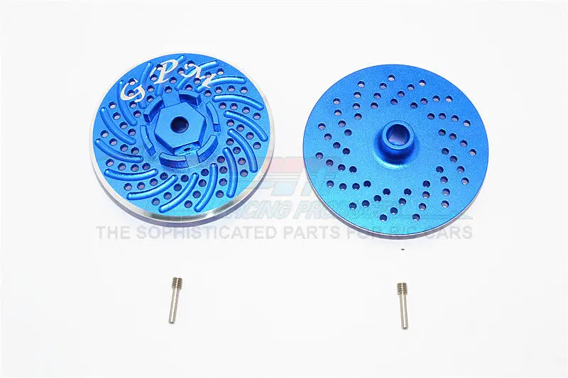 Hpi Savage Xl Flux Aluminum Wheel Hex Claw With Brake Disk - 2Pcs Set Blue 1