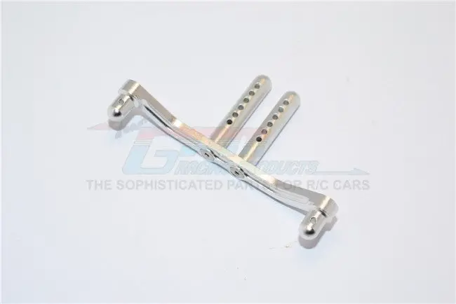 Hpi Savage Xs Flux Aluminum Front/Rear Body Post Mount With Post - 1 Set Silver 1
