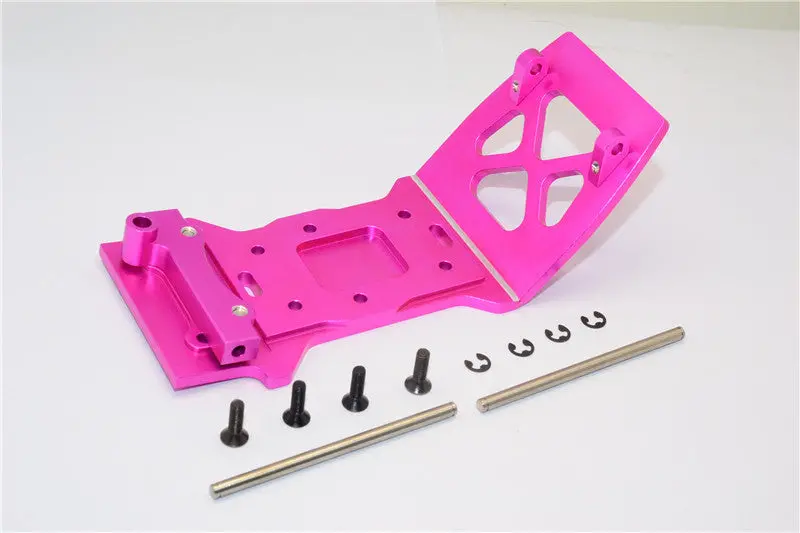 Hpi Savage Xs Flux Aluminum Front Skid Plate - 1Pc Set Pink 1