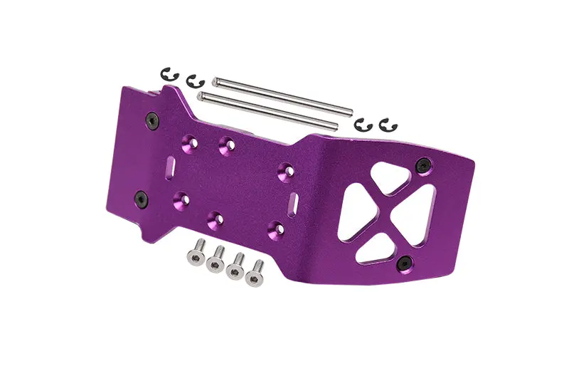 Hpi Savage Xs Flux Aluminum Rear Skid Plate - 1Pc Set Purple 1